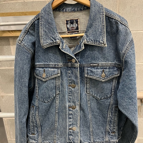 Vintage 90s Harley-Davidson Blue Denim Jean Jacket - Picture 1 of 9